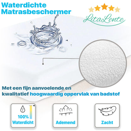 Waterdichte matrasbeschermer - 4 elastieken