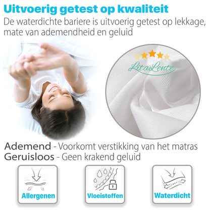 Waterdichte matrasbeschermer - 4 elastieken