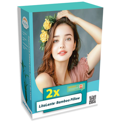 Litalente Bamboe kussens (set van 2)