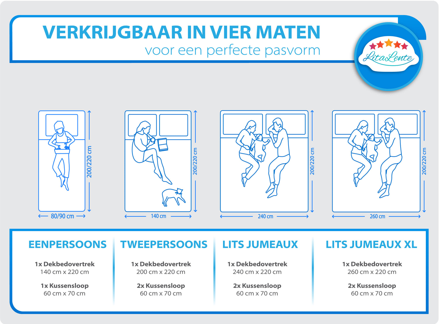 Dekbedovertrek Wafel - 100% katoen - Roze