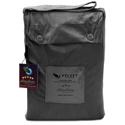 Duvet cover Velvet Couture - Velvet - Anthracite