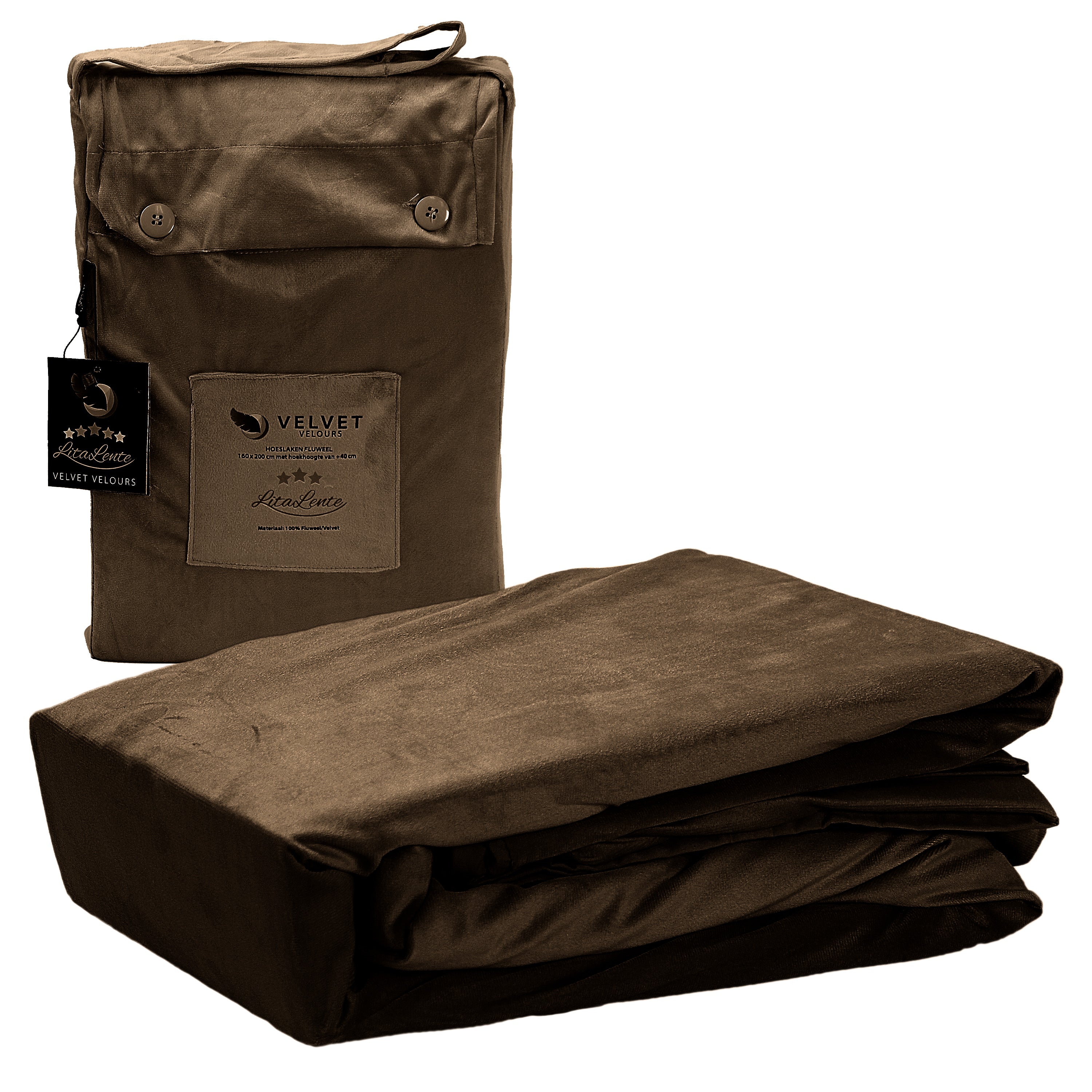 Duvet cover Velvet Couture - Velvet - Brown