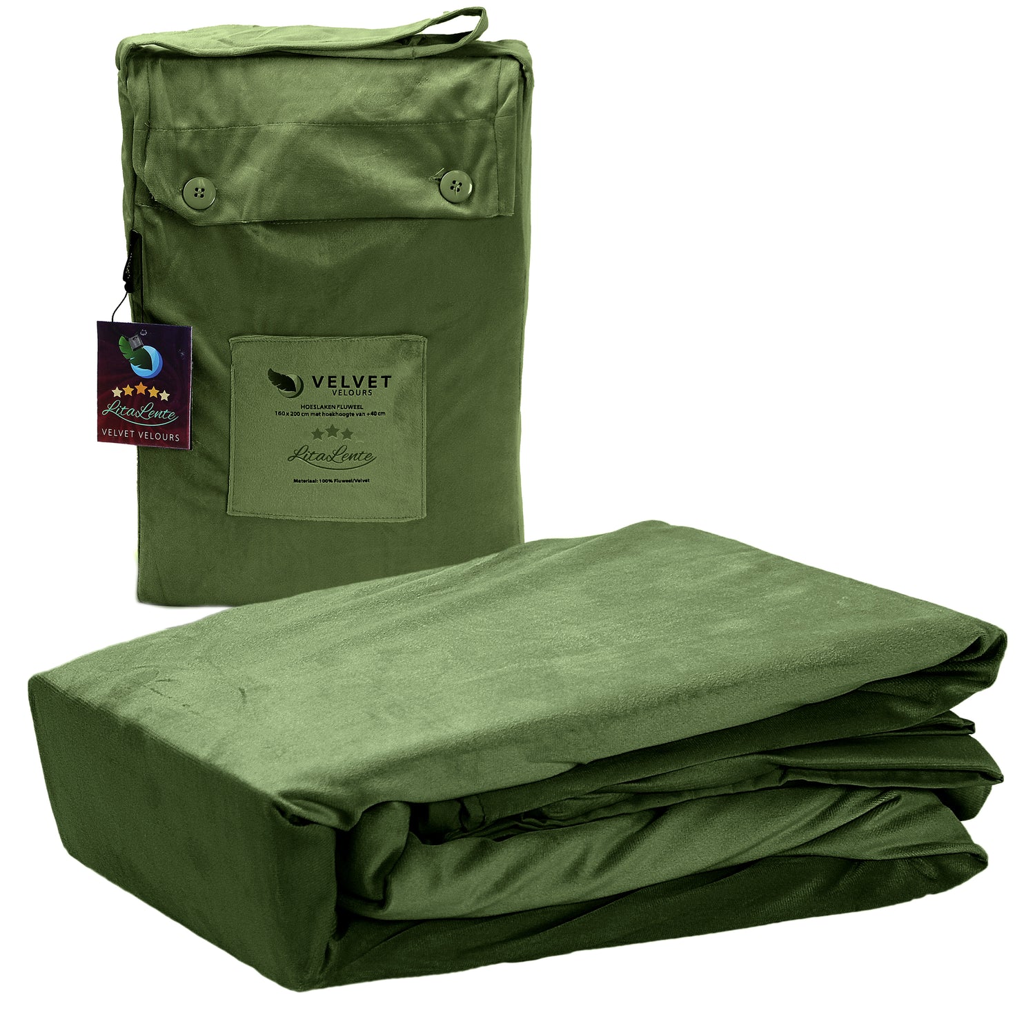 Duvet cover Velvet Couture - Velvet - Green