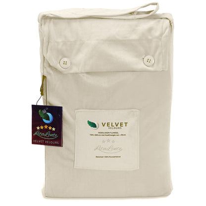 Duvet cover Velvet Couture - Velvet - Pearl white