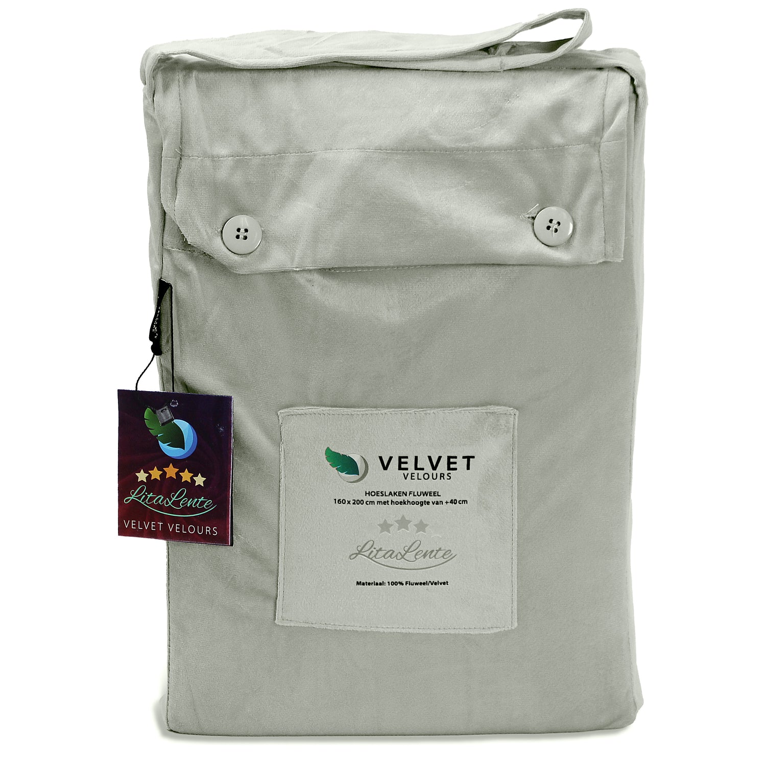 Duvet cover Velvet Couture - Velvet - Silver