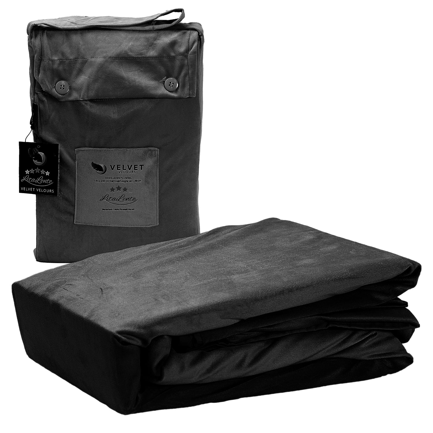 Duvet cover Velvet Couture - Velvet - Black