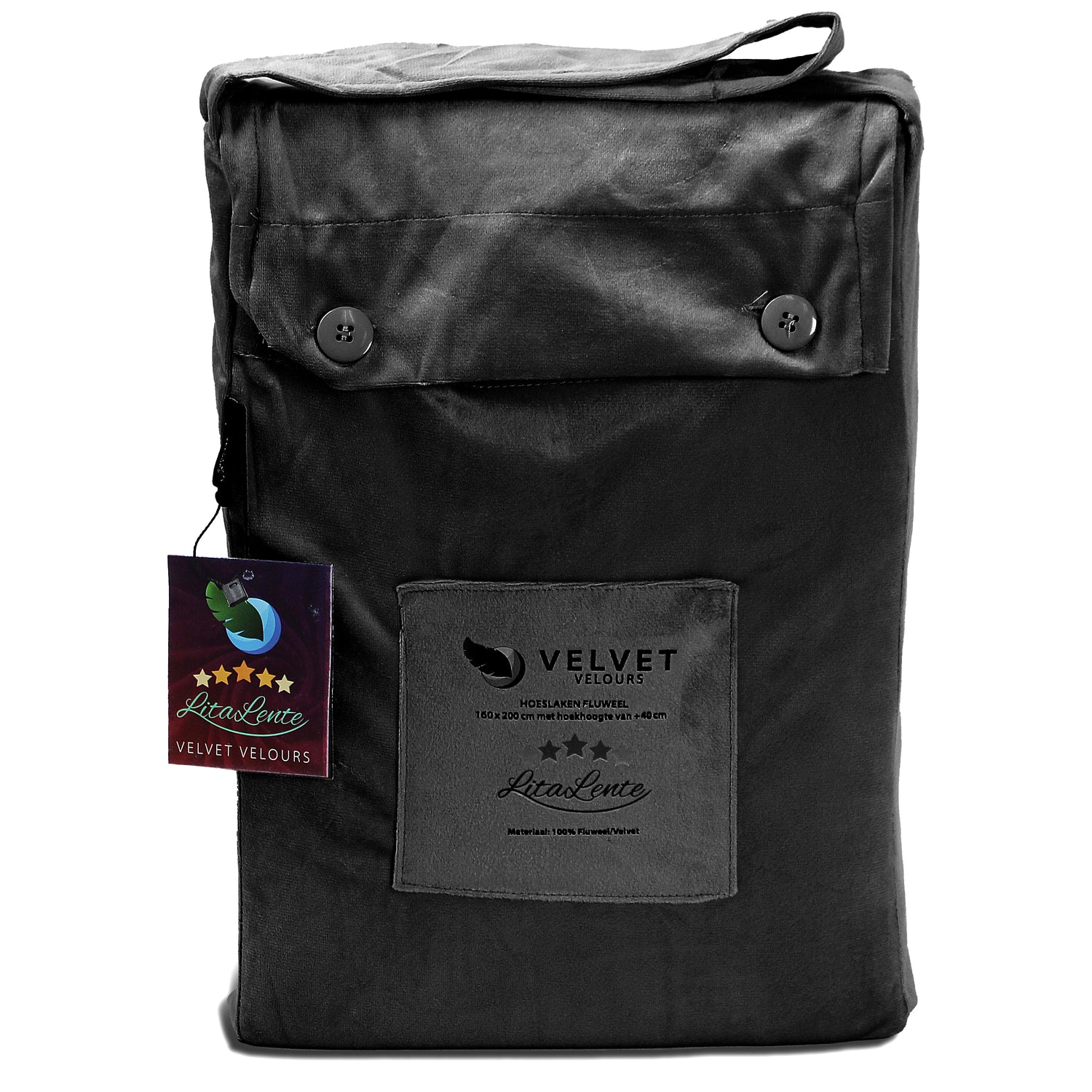 Duvet cover Velvet Couture - Velvet - Black