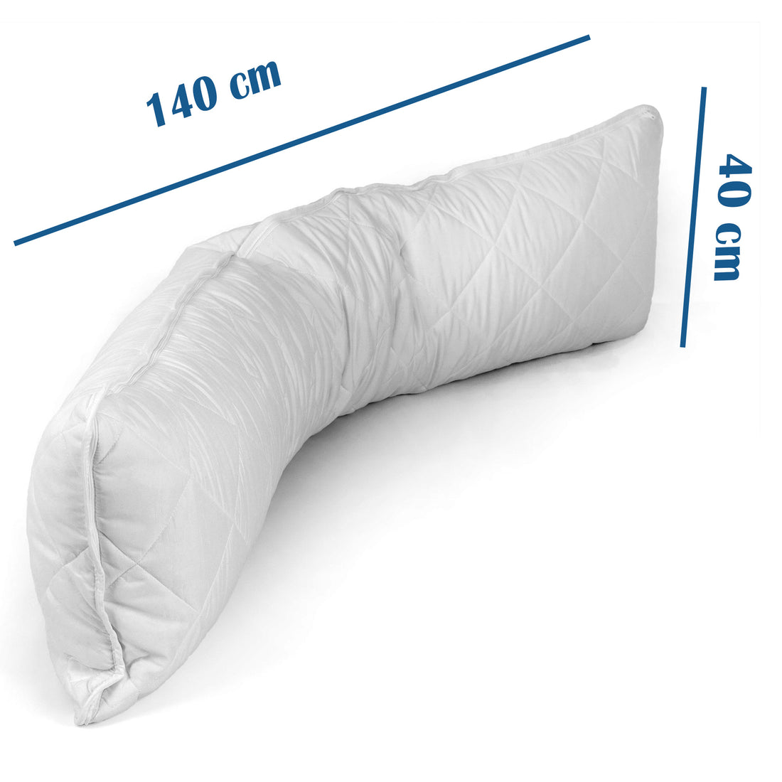 Body Pillow sloop (set van 2) - Body Pillow Kussenbeschermer gewatteerd (set van 2)