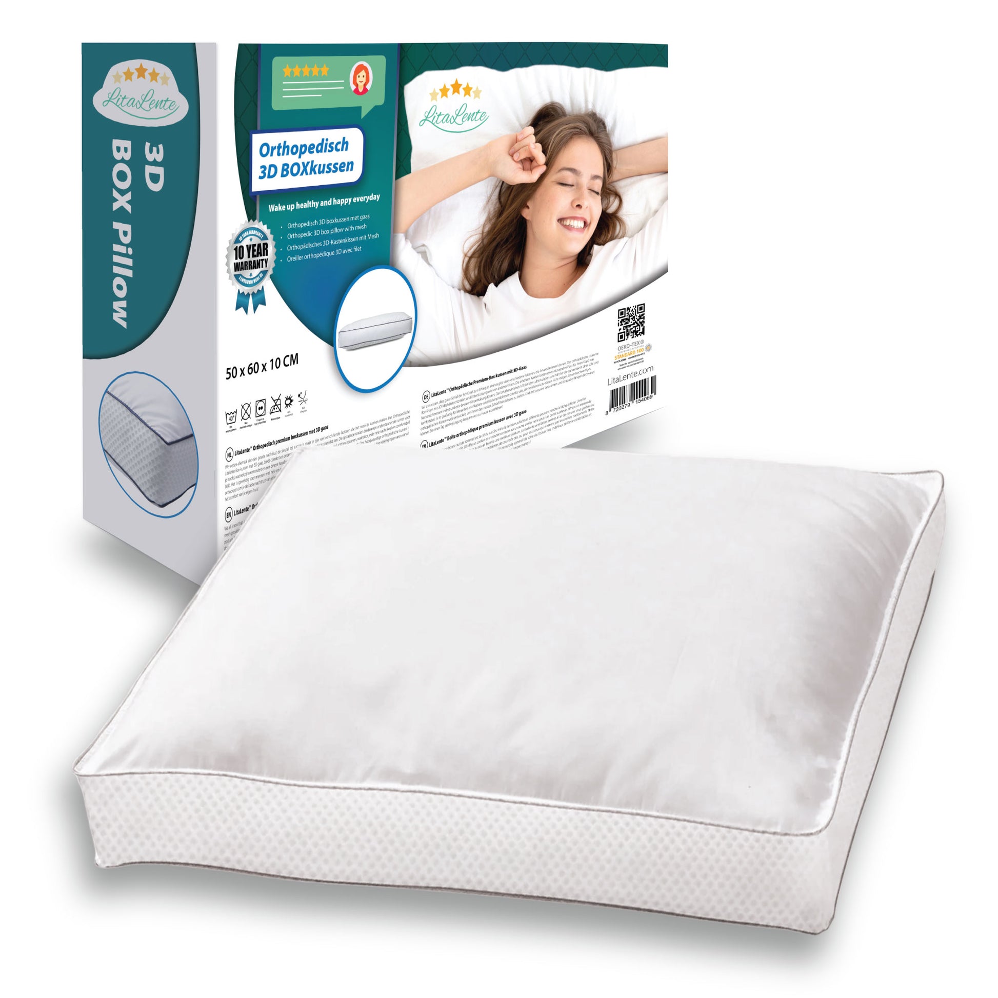Sleepies® Memory Foam Hoofdkussen voor Nekklachten Sleepies® Memory Foam Hoofdkussen voor Nekklachten