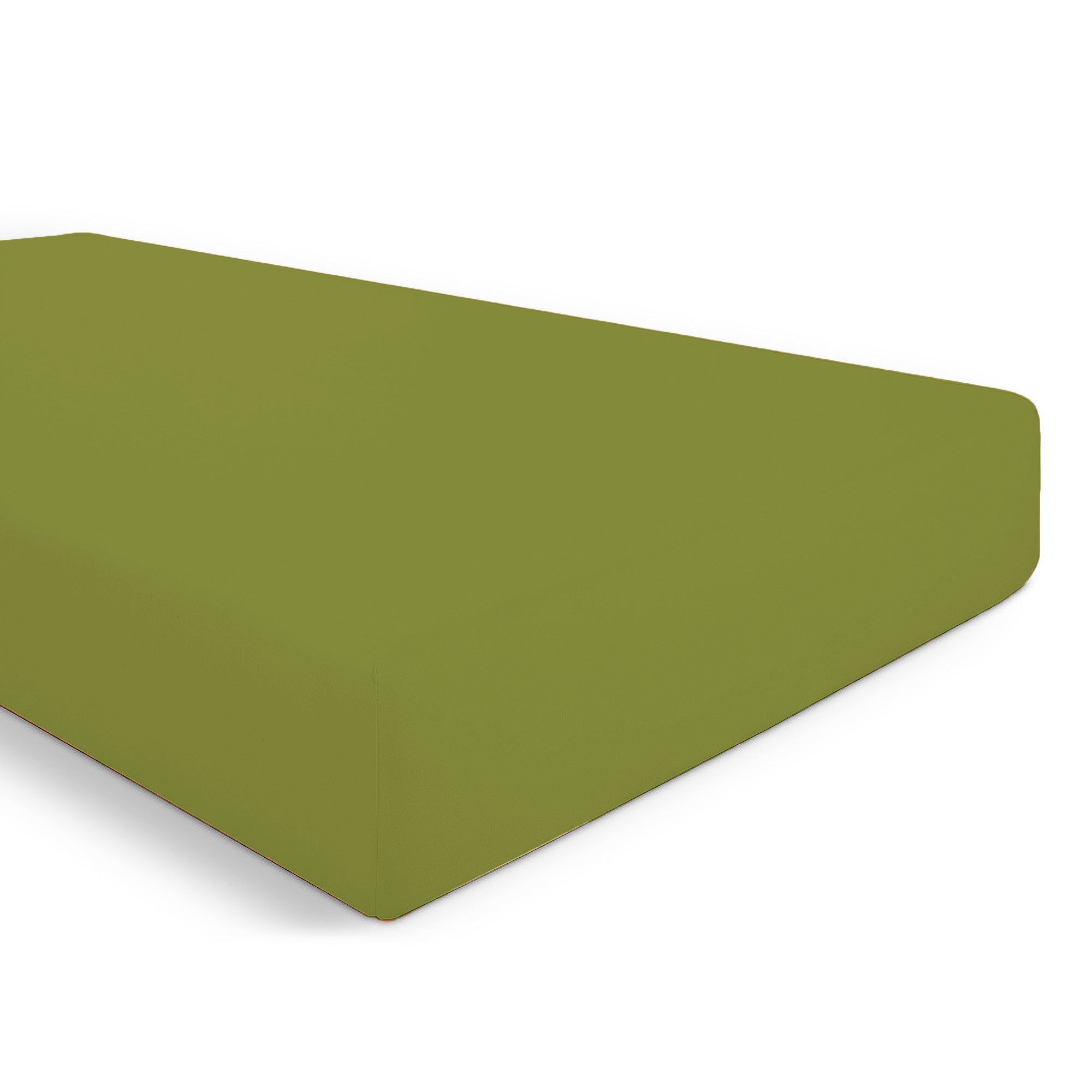 Jersey Fitted Sheet - olive green - fitted sheet