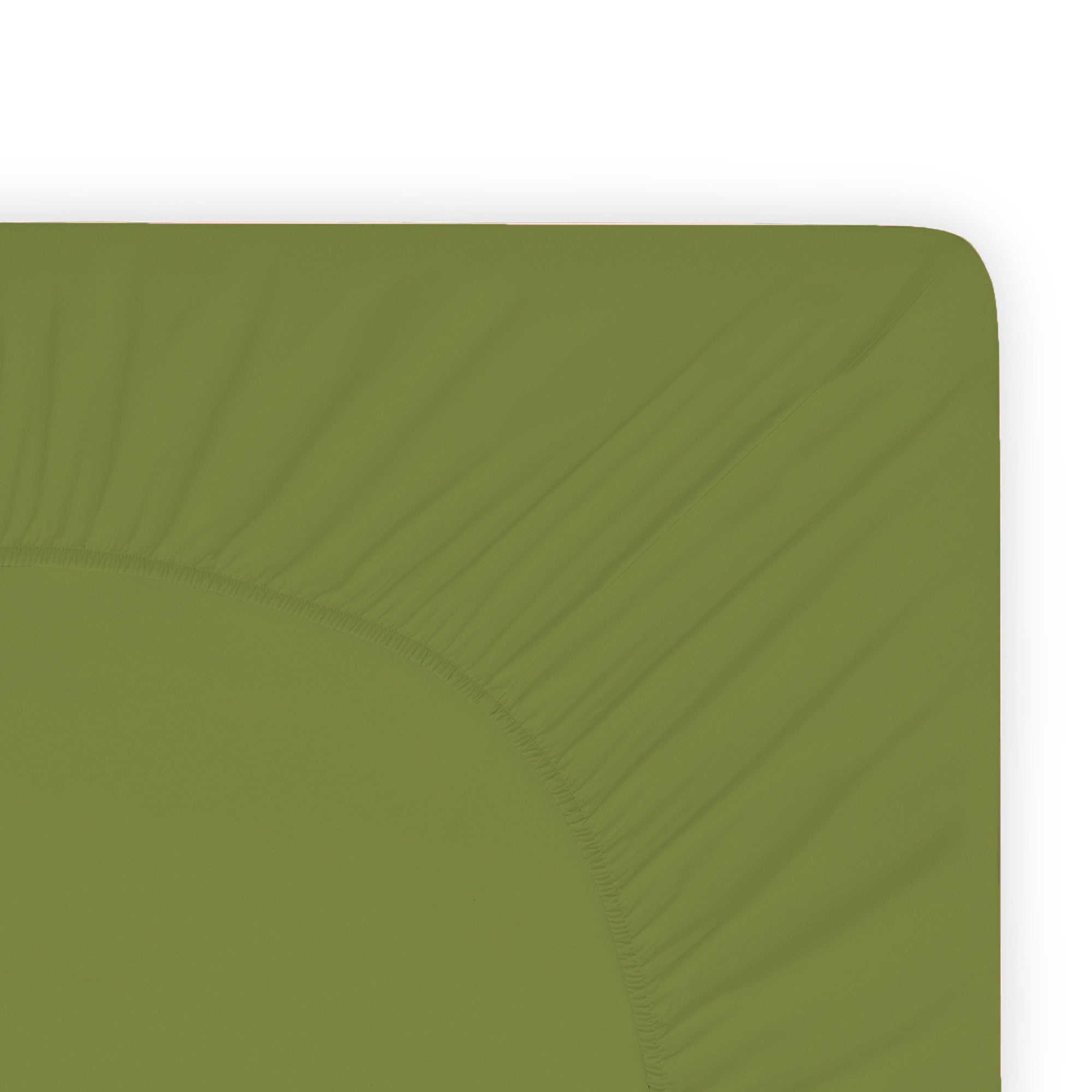 Jersey Fitted Sheet - olive green - fitted sheet