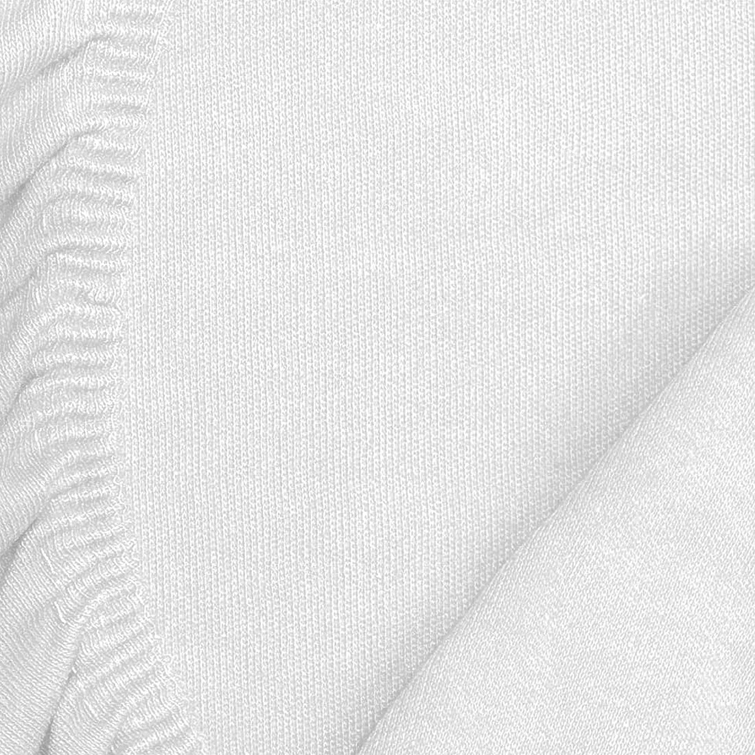 Jersey Fitted Sheet - White - fitted sheet