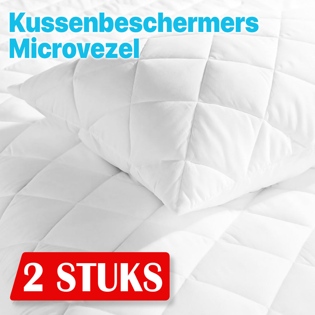 Kussenbeschermer Microvezel (set van 2) - 60x70